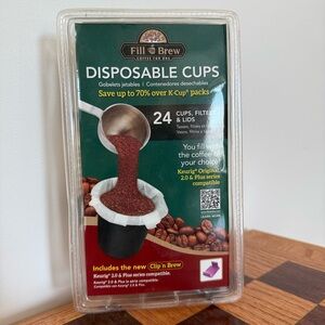 Disposable K Cups - White